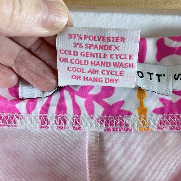 Gretchen Scott Womens Snappy Skort Sz S Preppy Resort Tennis Demask Print - Picture 9 of 15